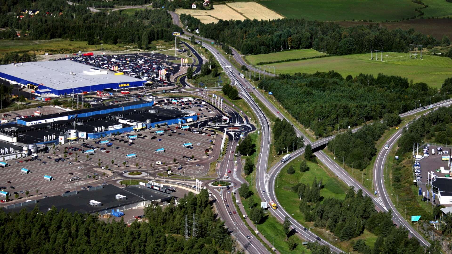 Det finns risk för skred och ras på Västra Eriksberg, Karlstads kommuns nya industriområde tvärs över motorvägen vid Bergviks köpcenter.
