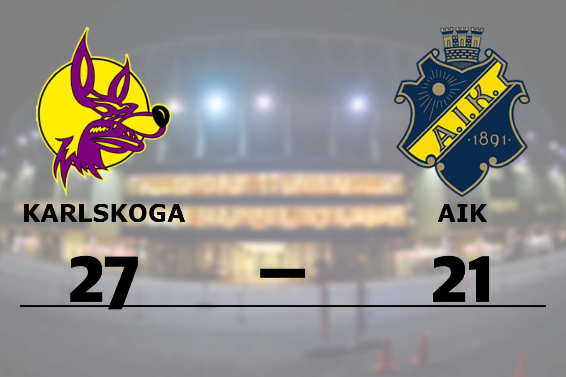 Karlskoga Wolves vann mot AIK