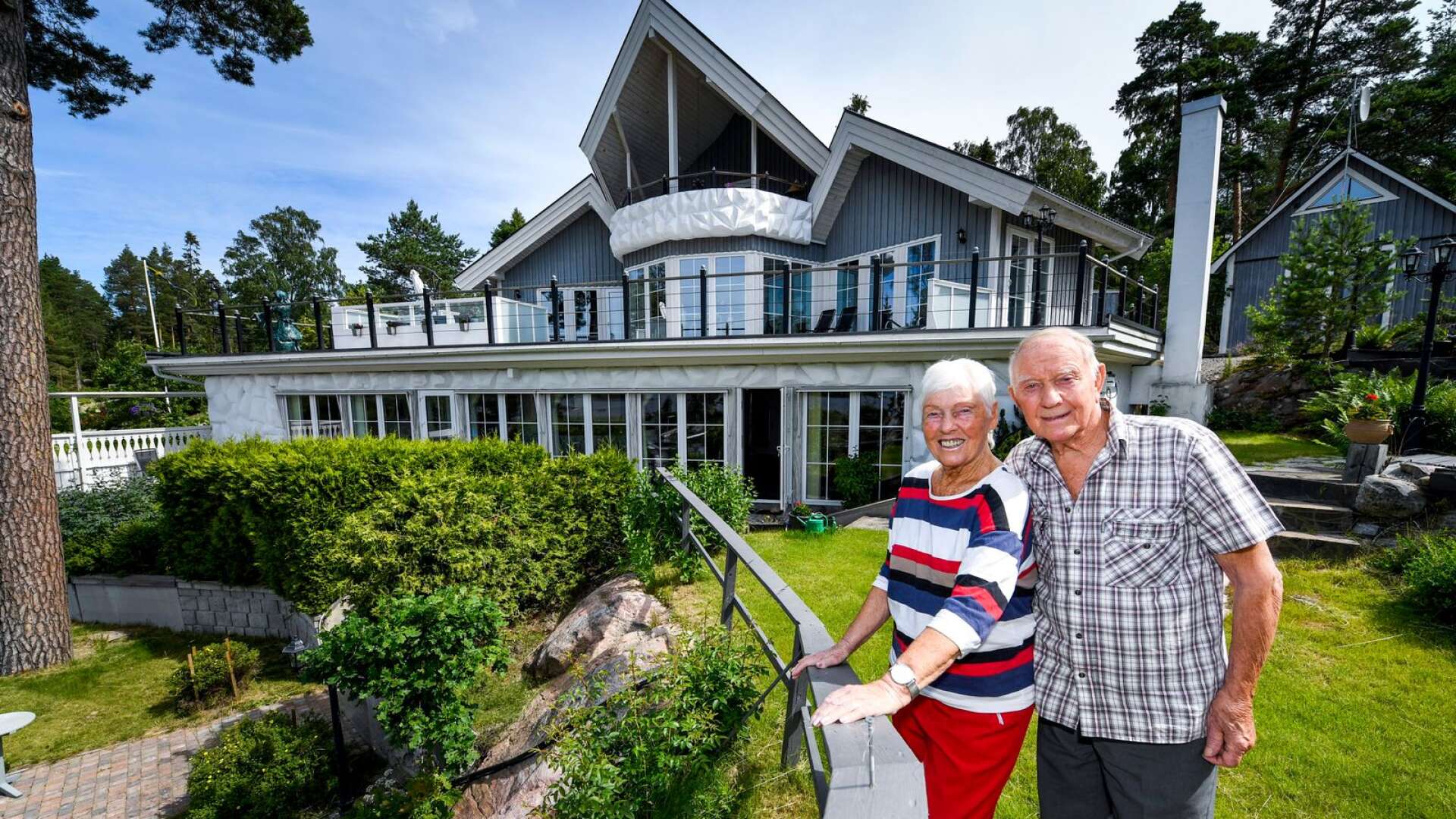 Ann-Marie och Gunnar Lundkvist har nu sålt det speciella huset i Dingelsundet.