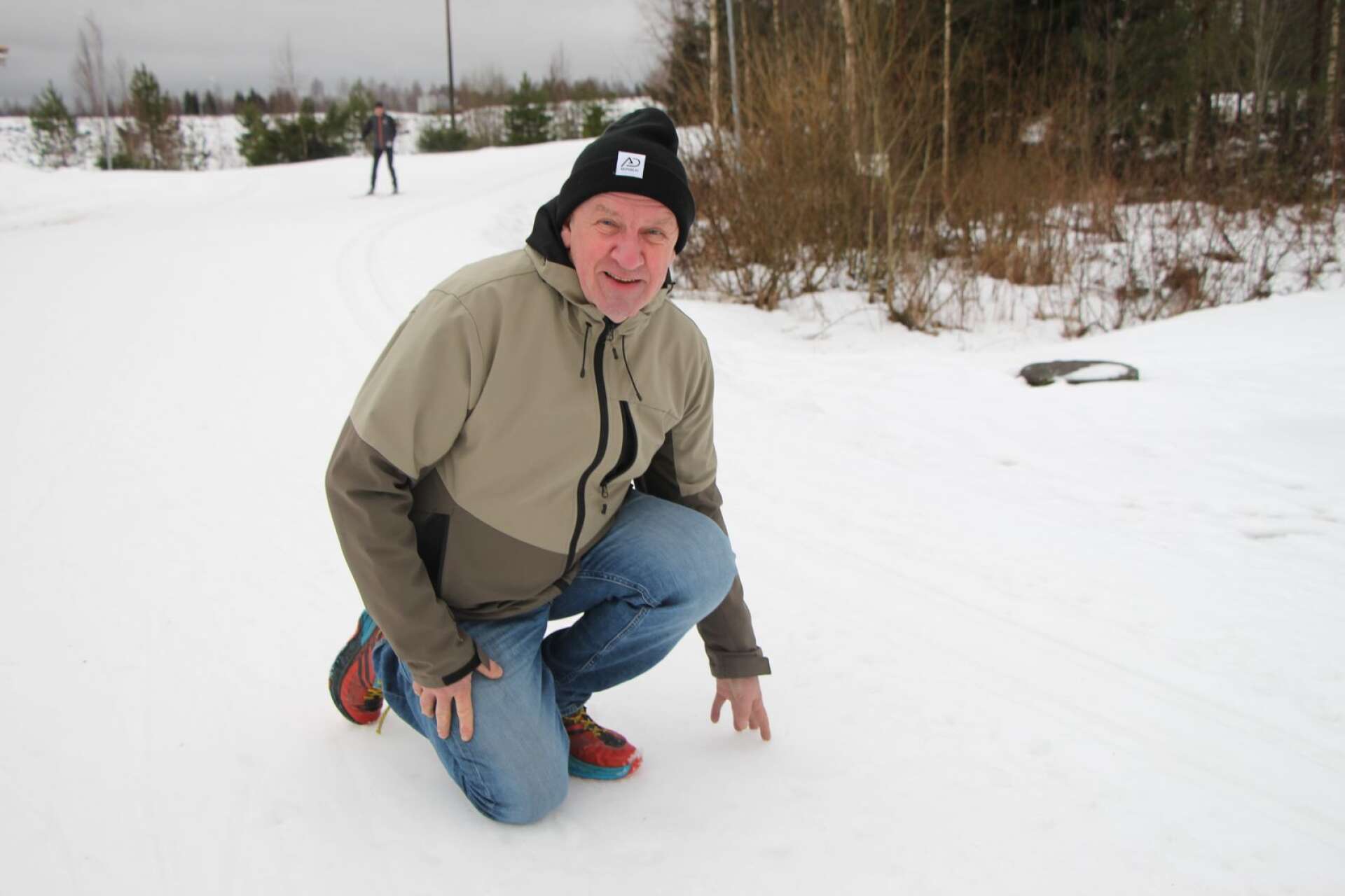 Från kanonsnö i Valberget i Torsby till kanonspår i Mattila ski marathon; så resonerar tävlingsledaren Lars-Erik Nilsson.