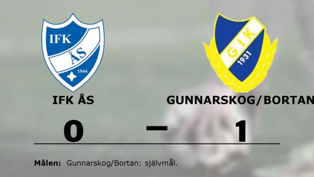 IFK Ås förlorade mot Gunnarskog/Bortan