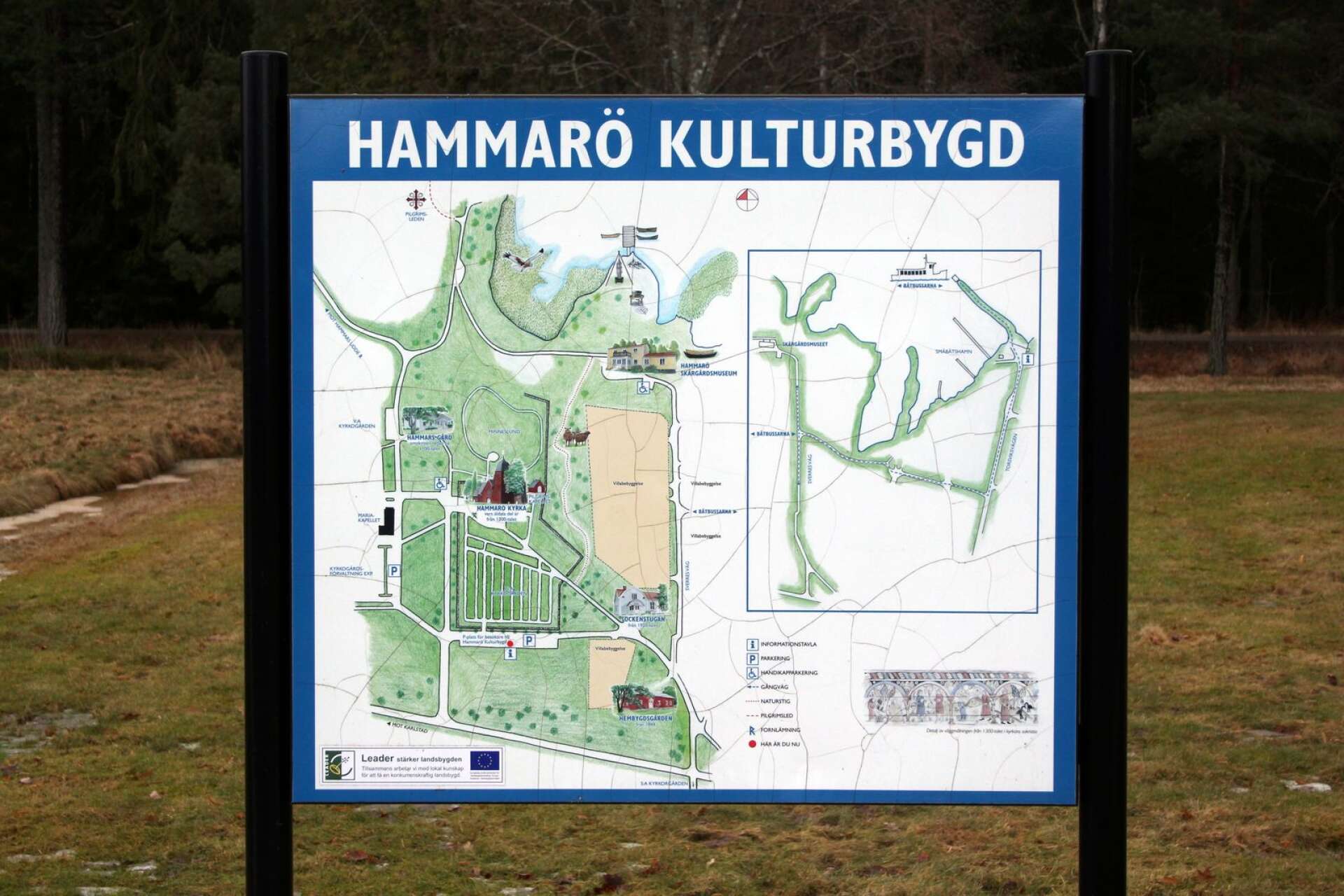 Den som tar bilen för att ta en tur till Beckes älgskog, parkerar lämpligen vid Hammarö kyrka. Där finns också en informationsskylt som guidar till fler upplevelser i närområdet.