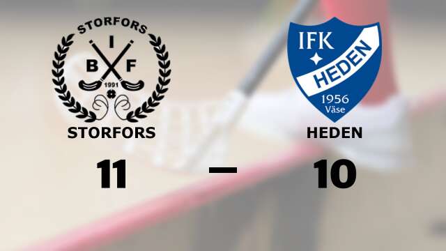 Storfors IBF vann mot IFK Heden