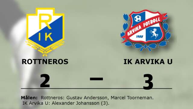 Rottneros IK förlorade mot IK Arvika Fotboll