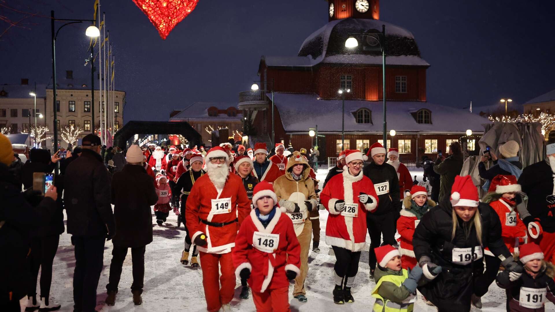 Santa run loppet Lidköping