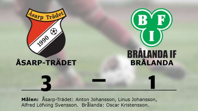 Åsarp-Trädet FK vann mot Brålanda IF