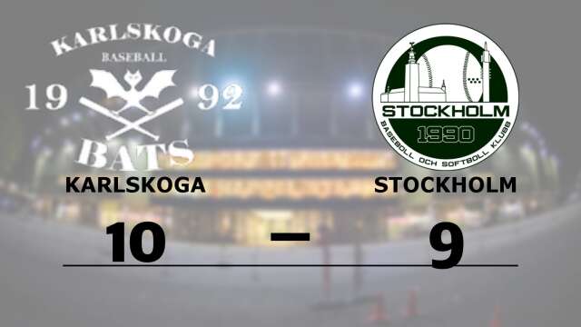 Karlskoga Bats vann mot Stockholm BSK