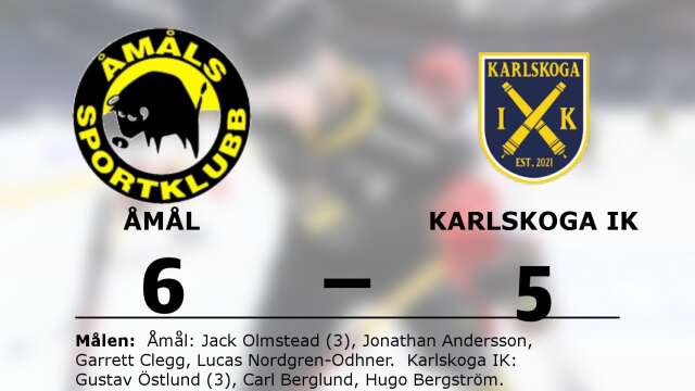 Åmåls SK vann mot Karlskoga IK