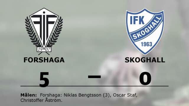 Forshaga IF Fotboll vann mot IFK Skoghall