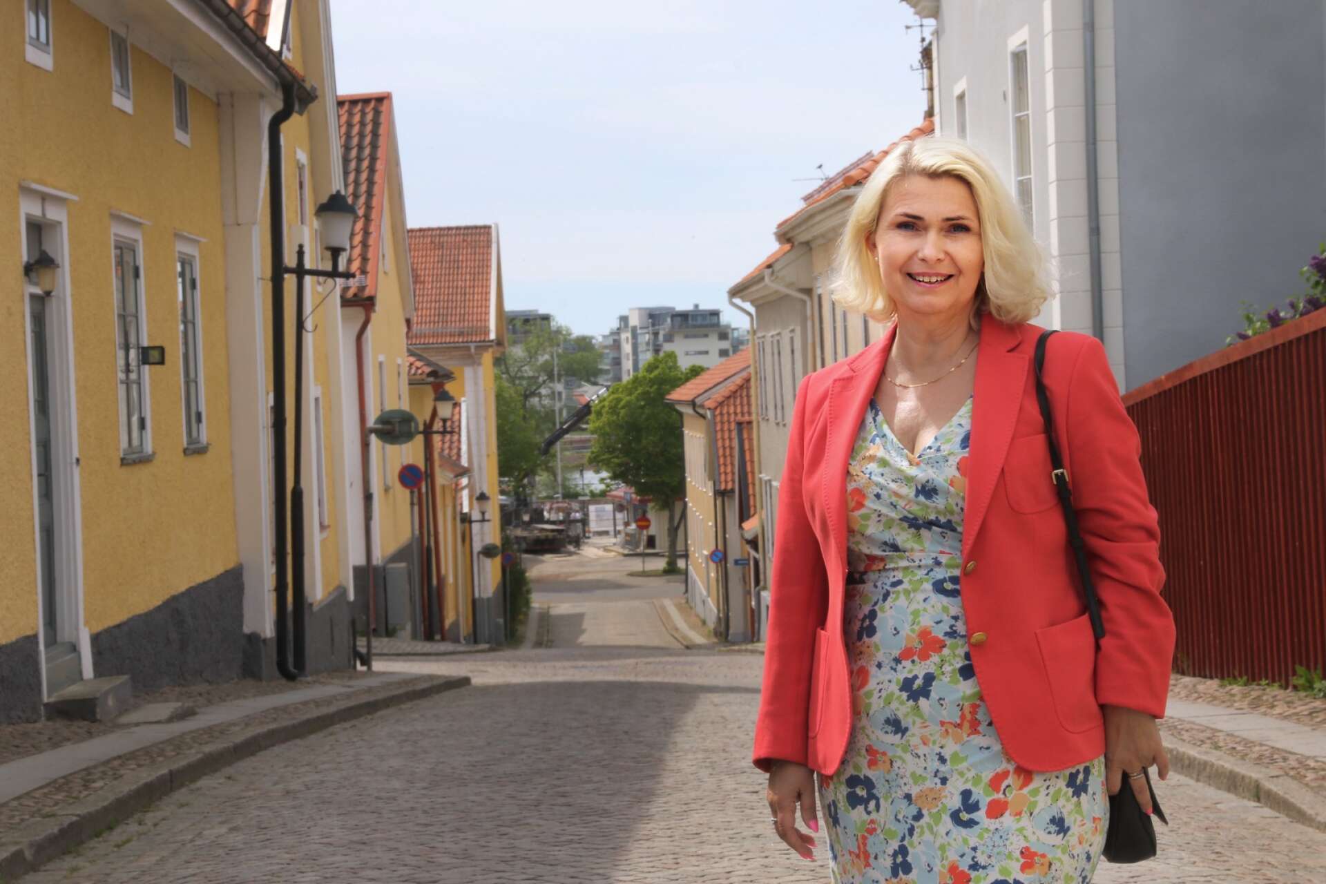 Gamla stan har sin charm, och är enligt Mariestads nya kommundirektör Susanne Wirdemo en av vyerna som fascinerar.