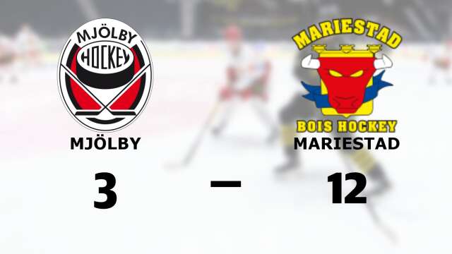 Mjölby Hockey Club förlorade mot Mariestad Bois HC