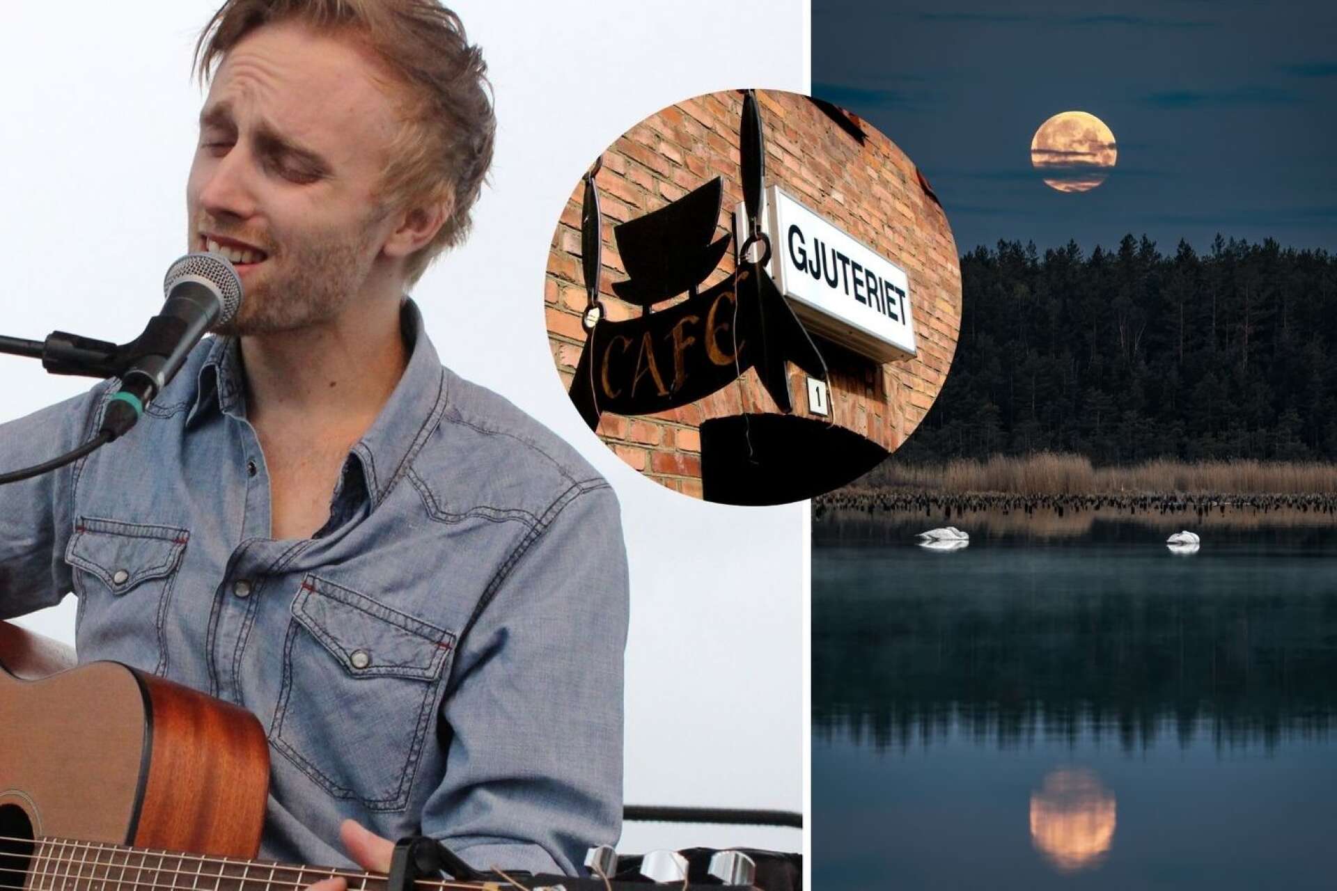 Musik och natur är viktiga delar i Linus  Gamnis kreativa värld. Nu ställer han ut sina naturfotografier på Gjuteriet i Karlstad. Då får självklart hans prisade mån-bild plats.