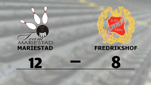 Team Mariestad vann mot Fredrikshofs IF