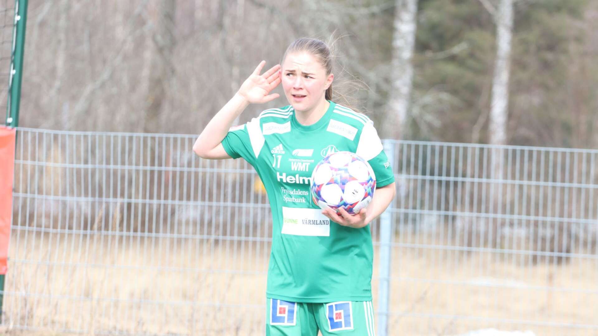 Viktoria Ström spelade en framträdande roll även i sitt nya lag Mallbacken.