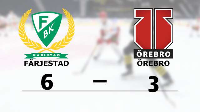 Färjestad BK Junior vann mot Örebro Hockey