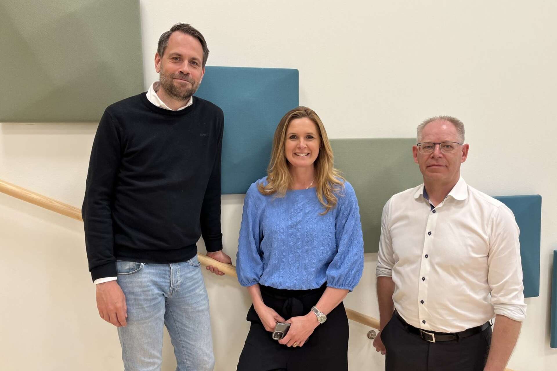 Fredrik Mogren och Maria Springfeldt från Närsam och Jan-Erik Odhe från Karlstads universitet bjuder tillsammans med fjorton ingenjörsstudenter in till innovativ visning. 