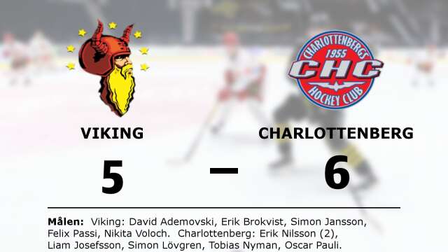 Viking HC förlorade mot Charlottenbergs HC
