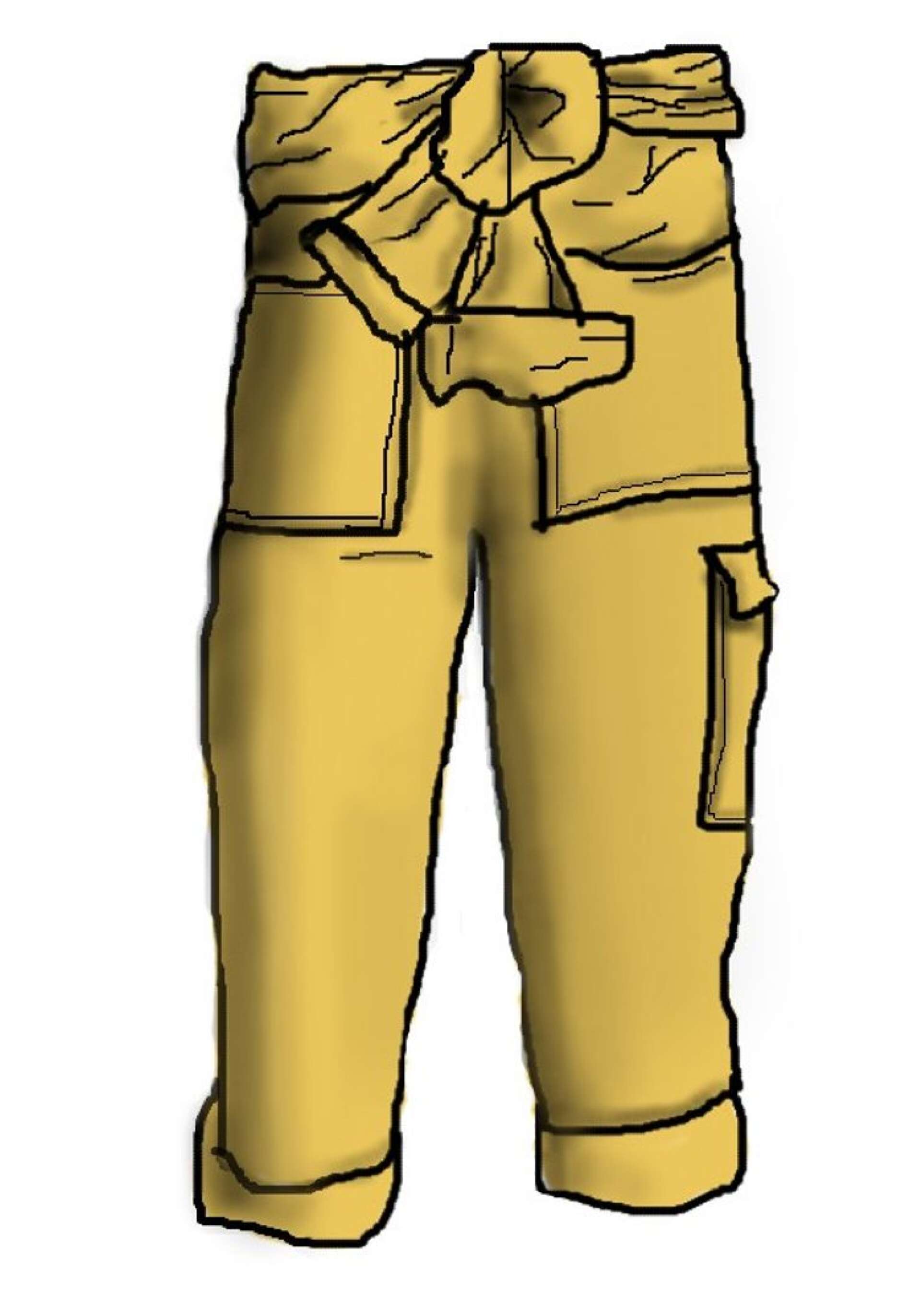 MiNK har på sig sina gula overaller. 