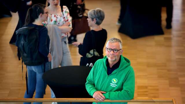 Per-Inge Lidén, MP-politiker i Karlstad och riksdagskandidat, var taggad inför partiets stora valupptakt i Karlstad.