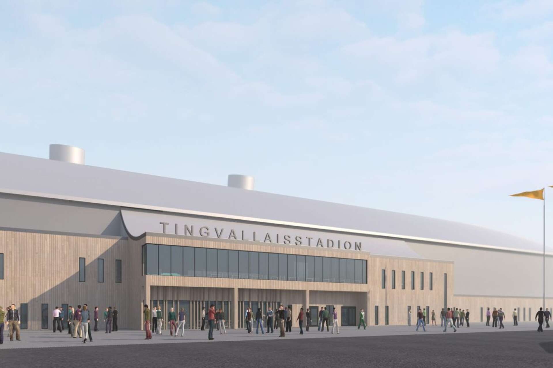 Nya Tingvalla isstadion blir när den står helt färdig i oktober 2022 Sveriges största inomhusarena för issport.