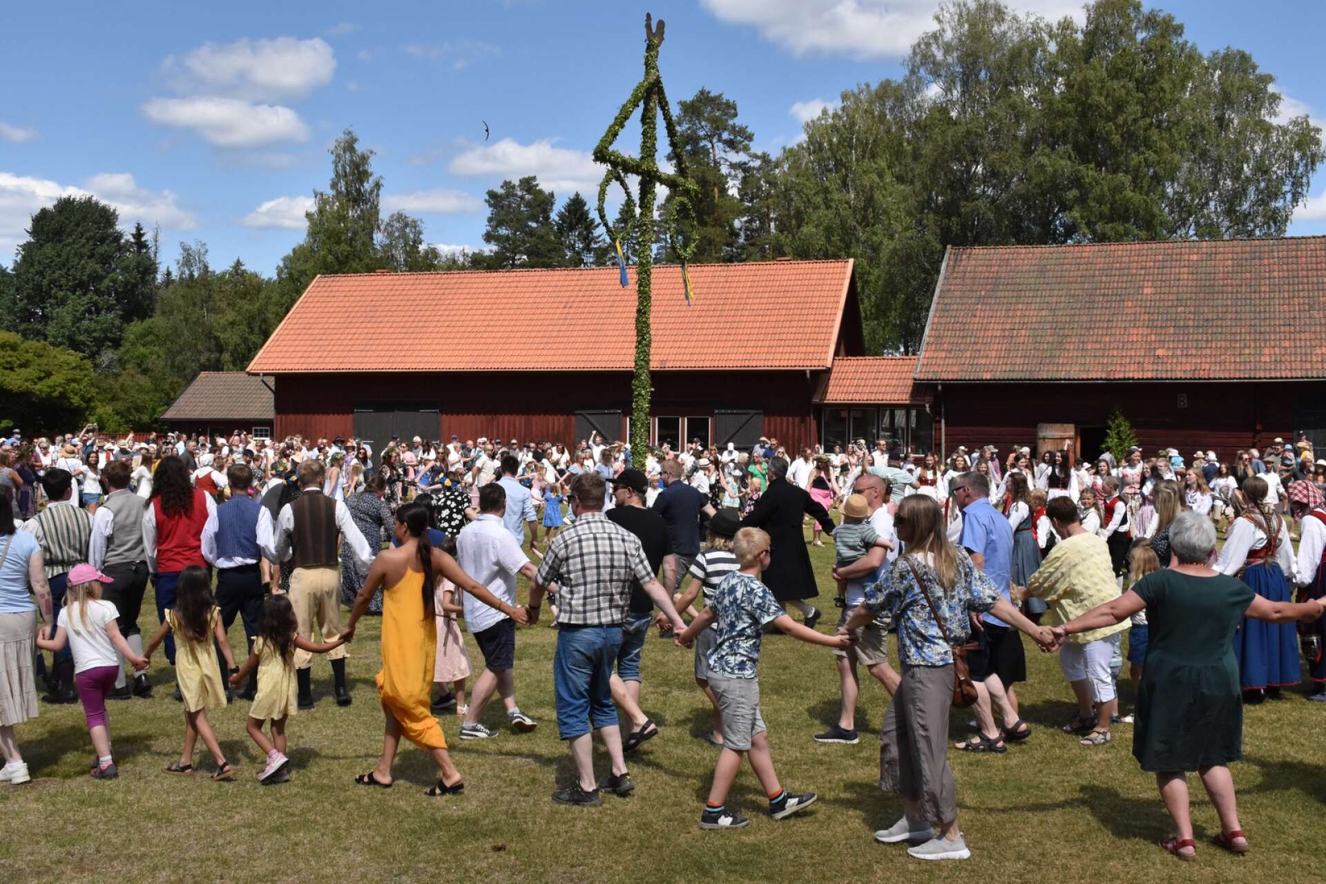 Många tog sig till Hembygdsgården för att fira.