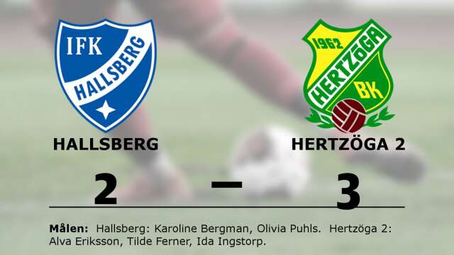 IFK Hallsberg förlorade mot Hertzöga BK