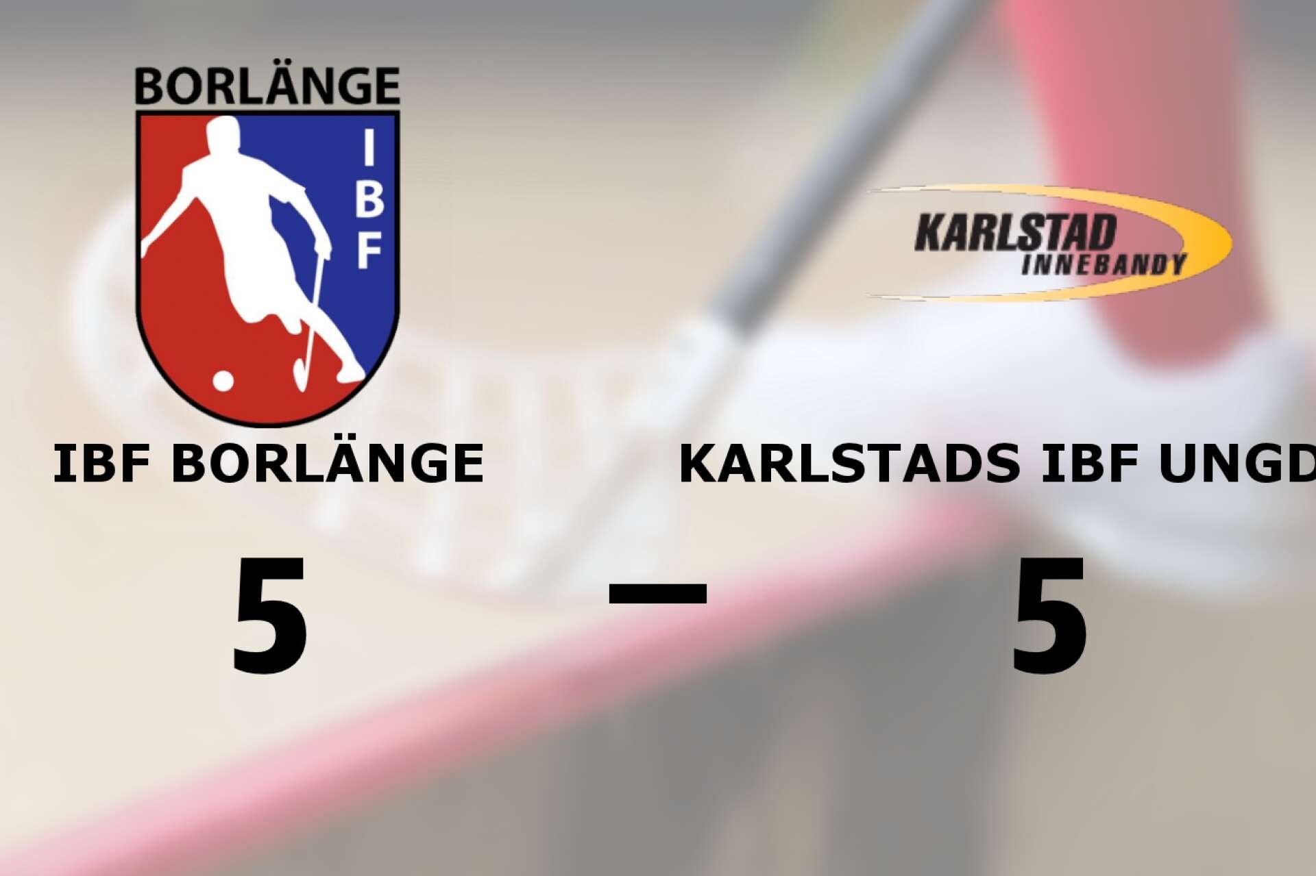IBF Borlänge spelade lika mot Karlstad IBF Ungdom