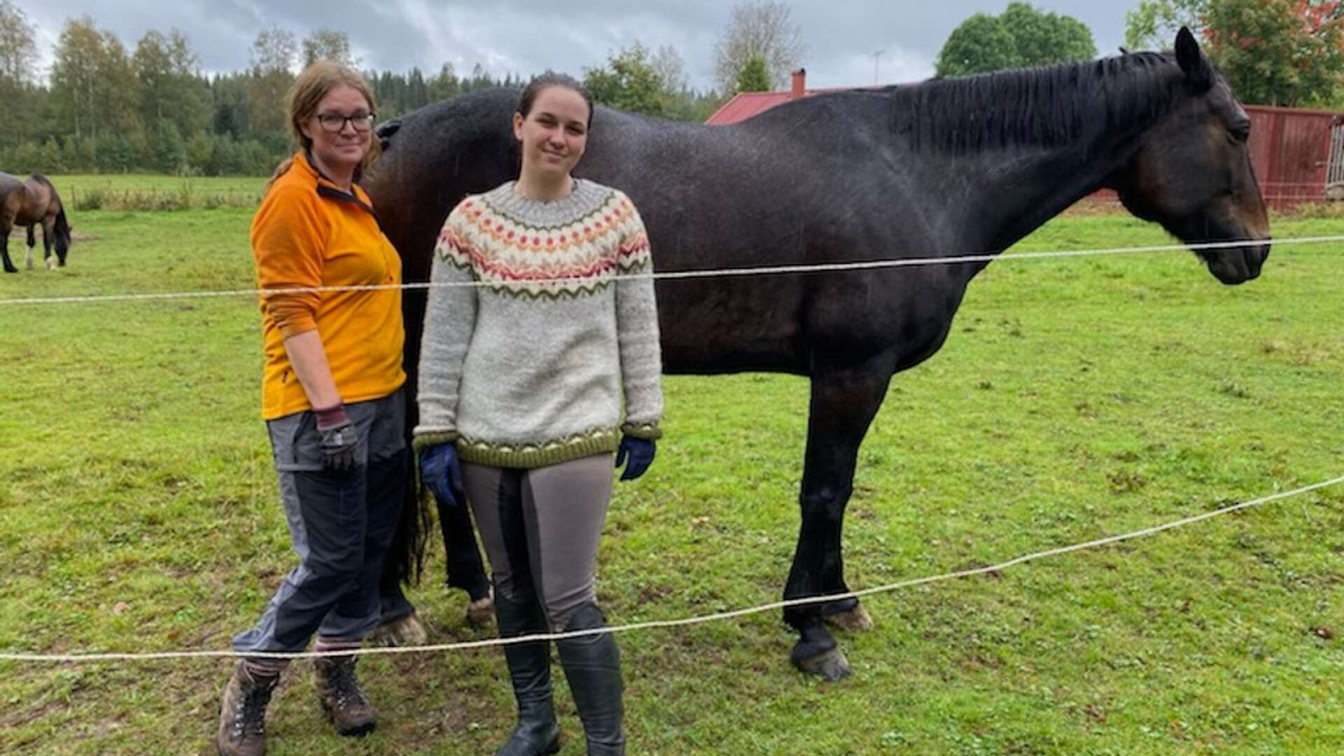 Eva och Jenny Westblad hade varit ute med sina hästar under förmiddag och hade inte hört talas om olyckan,  men samtidigt är de inte förvånade över att en olycka kunde ske.