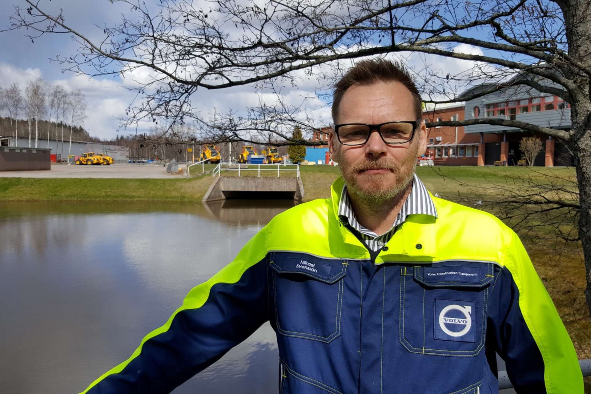 Mikael Liljestrand, platschef på Volvo CE i Arvika.