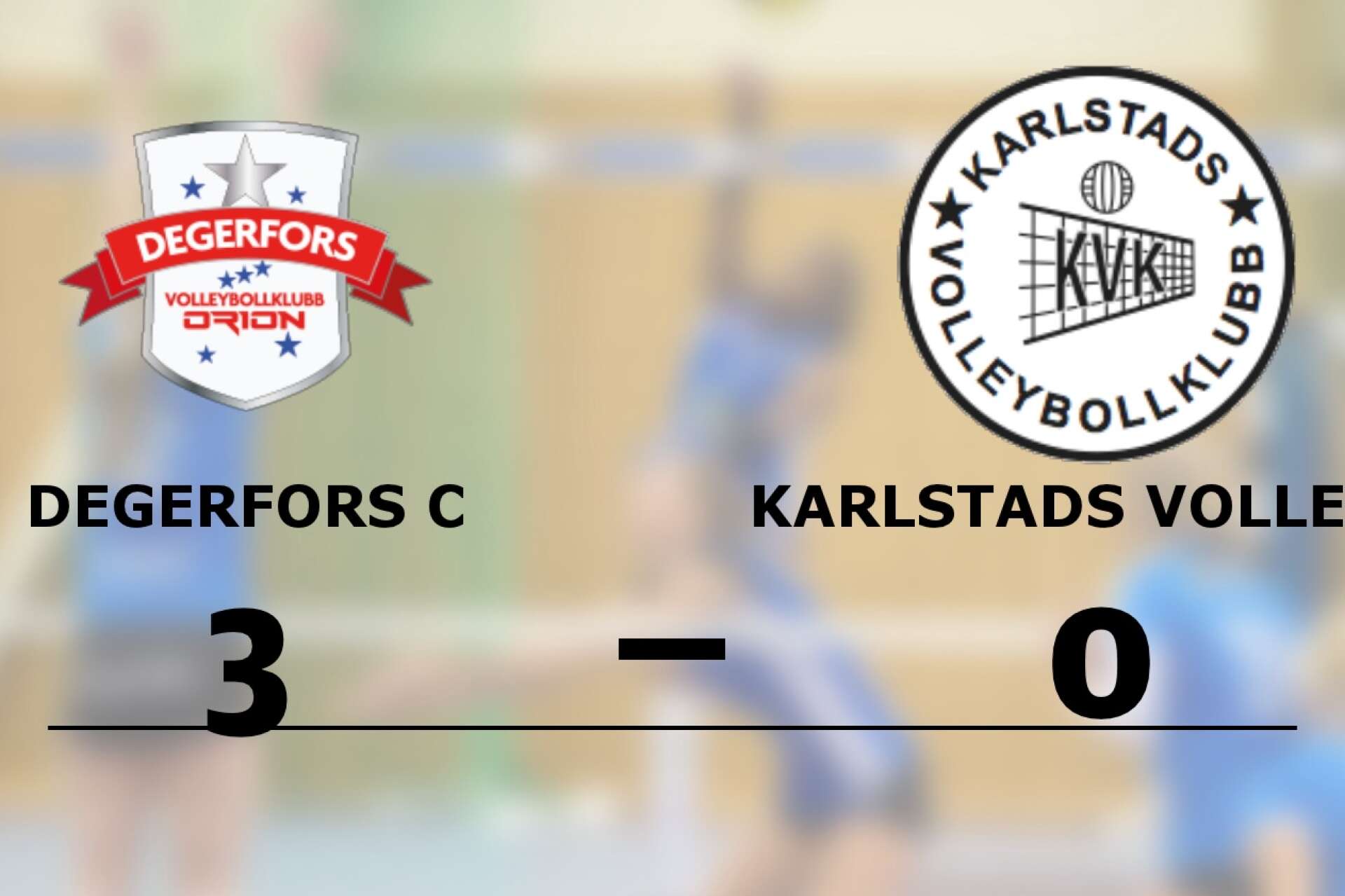 Degerfors C vann mot Karlstads Volley C