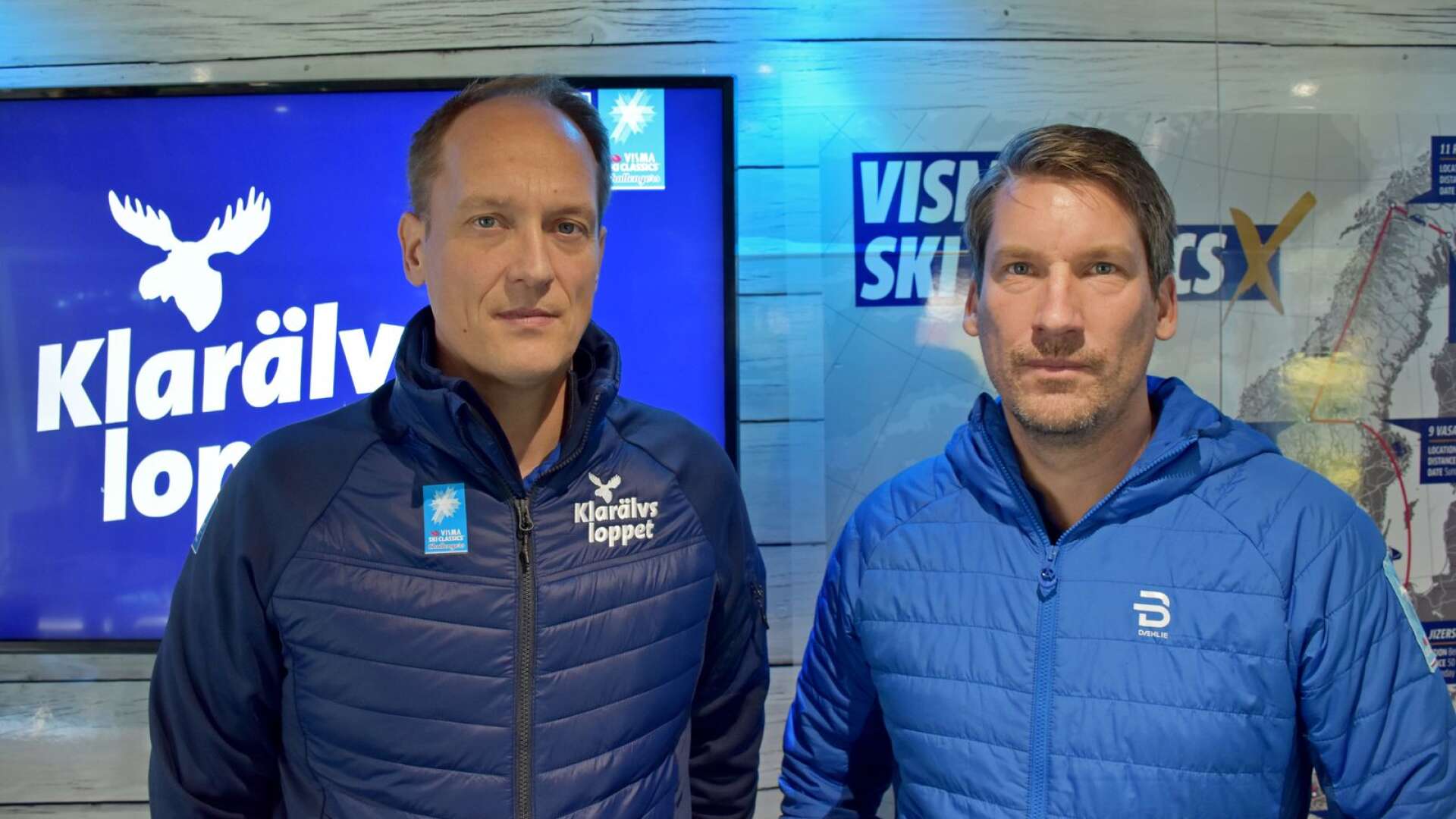 Glenn Olsson, vd för Klarälvsloppet, och David Nilsson, vd för Visma Ski Classics, smider stora planer både för tävlingarna i helgen och för framtiden.