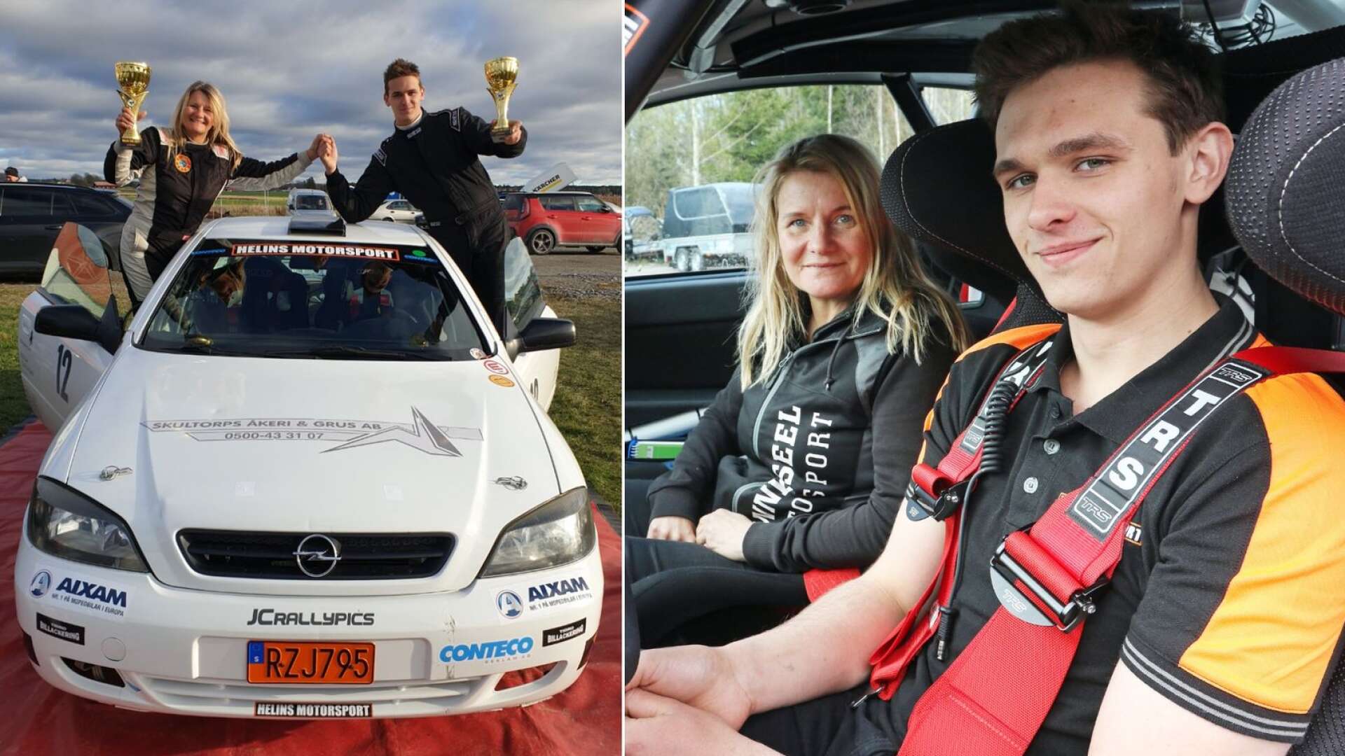 Annie Seel och Lucas Helin kan summera en bra första säsong i rally-SM.