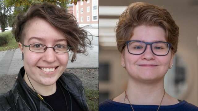 Agnes Benkö och Emma Arltoft får årets mångfaldsstipendium på Högskolan i Skövde. 