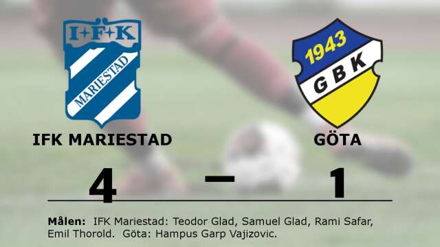 IFK Mariestad vann mot Göta BK
