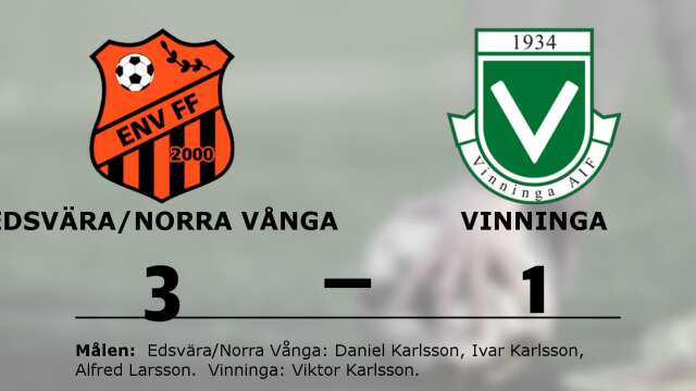 Edsvära/Norra Vånga FF vann mot Vinninga AIF