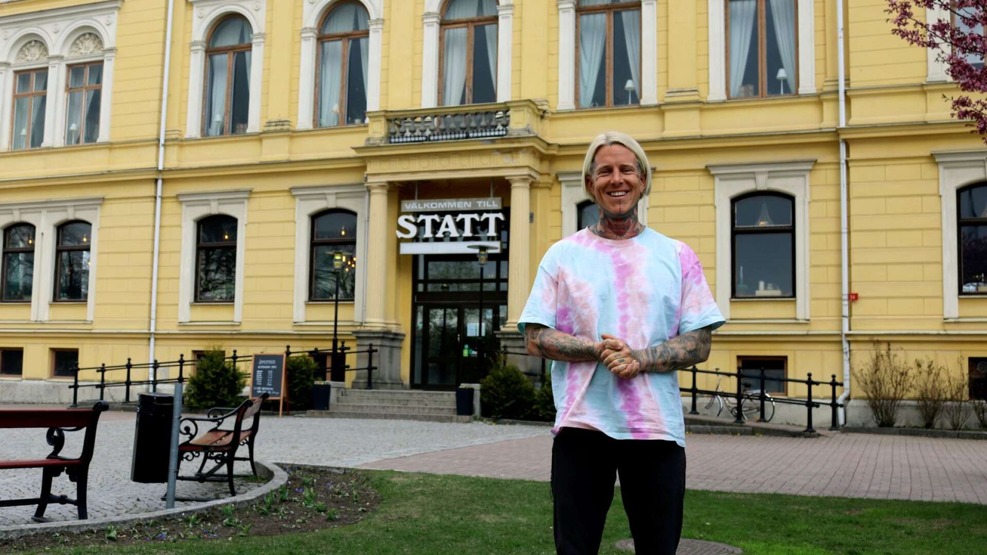 PH-Jeppe bodde två nätter på Stadshotellet i Kristinehamn under sin vandring genom Sverige.