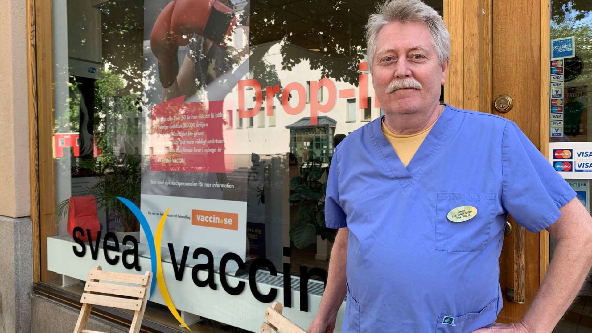 Jörgen Falk, verksamhetschef på Svea Vaccin i Karlstad, har haft fullt upp.