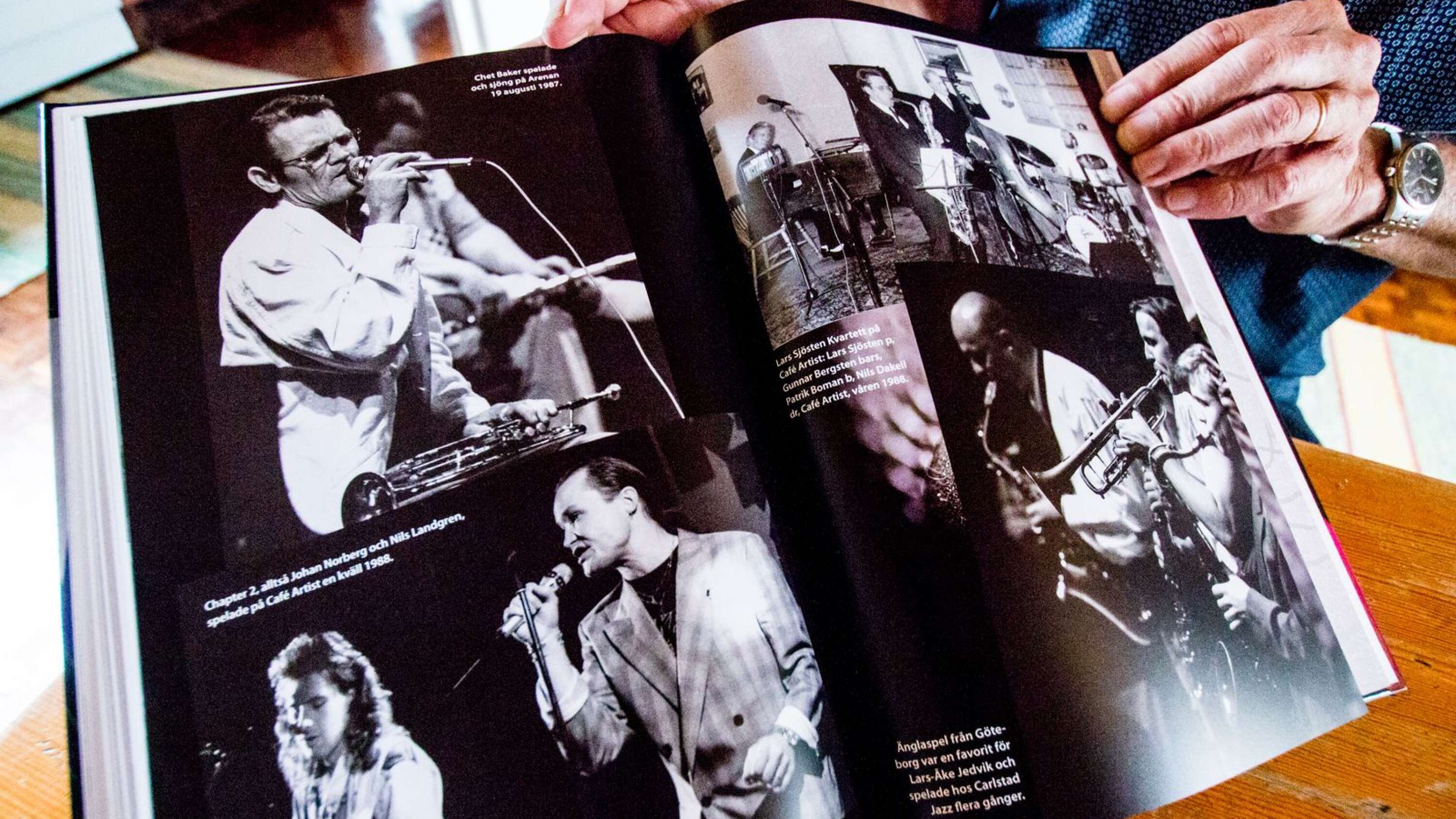 Chet Baker (i vänstra hörnet) spelade i Karlstad så sent som 1987, året innan han dog. Han är långt ifrån den enda stora jazzlegendaren som gästat stan...