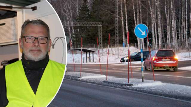 TV: Christian Hansen pendlar dagligen till Mariestad och tycker att korsningen är farlig. 