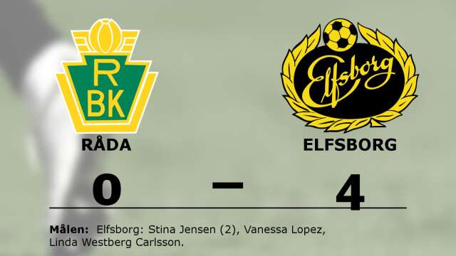 Råda BK förlorade mot IF Elfsborg