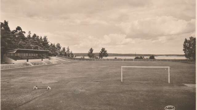 Örnäsvallen var från början en strandäng, Myggas hag, och ingick i trädgårdsmästare P.A. Lundströms arrende av landeriet Örnäs. 1908 fick IFK Åmål tillåtelse att anlägga en fotbollsplan. 1935 gjordes en ombyggnation, då en träläktare kom på plats.