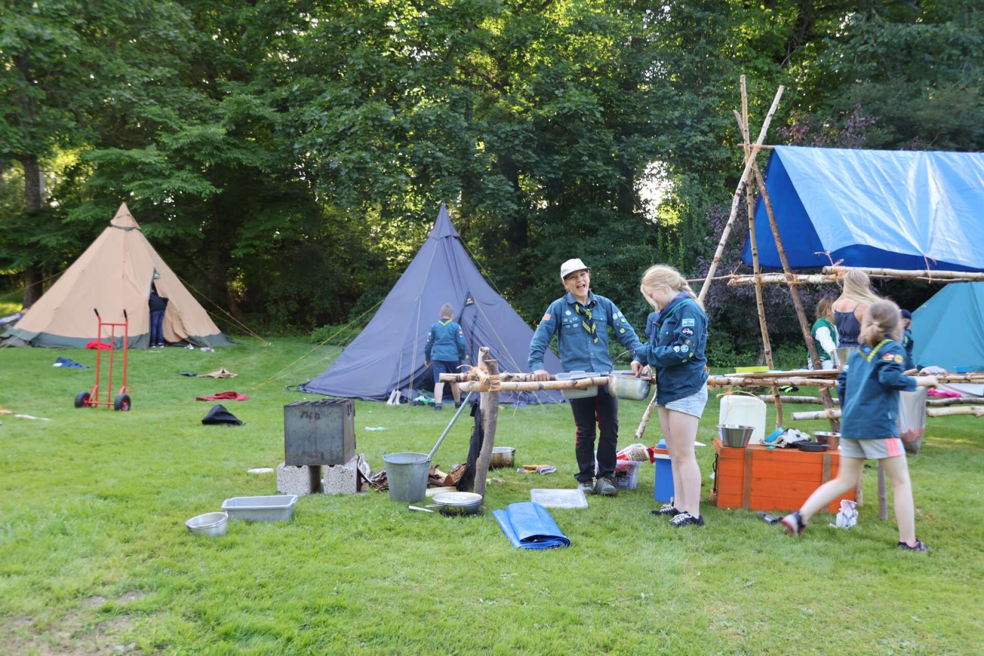 Scoutläger vid Baldersnäs 2023