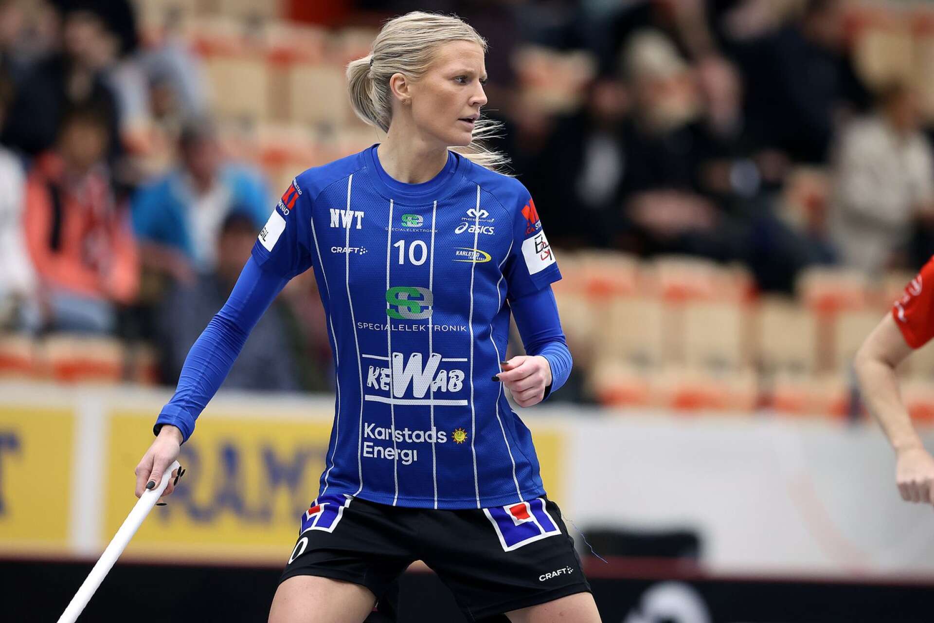 Nathalia Vikström nådde, trots alla sina knäskador, spel i SSL med Karlstad IBF.