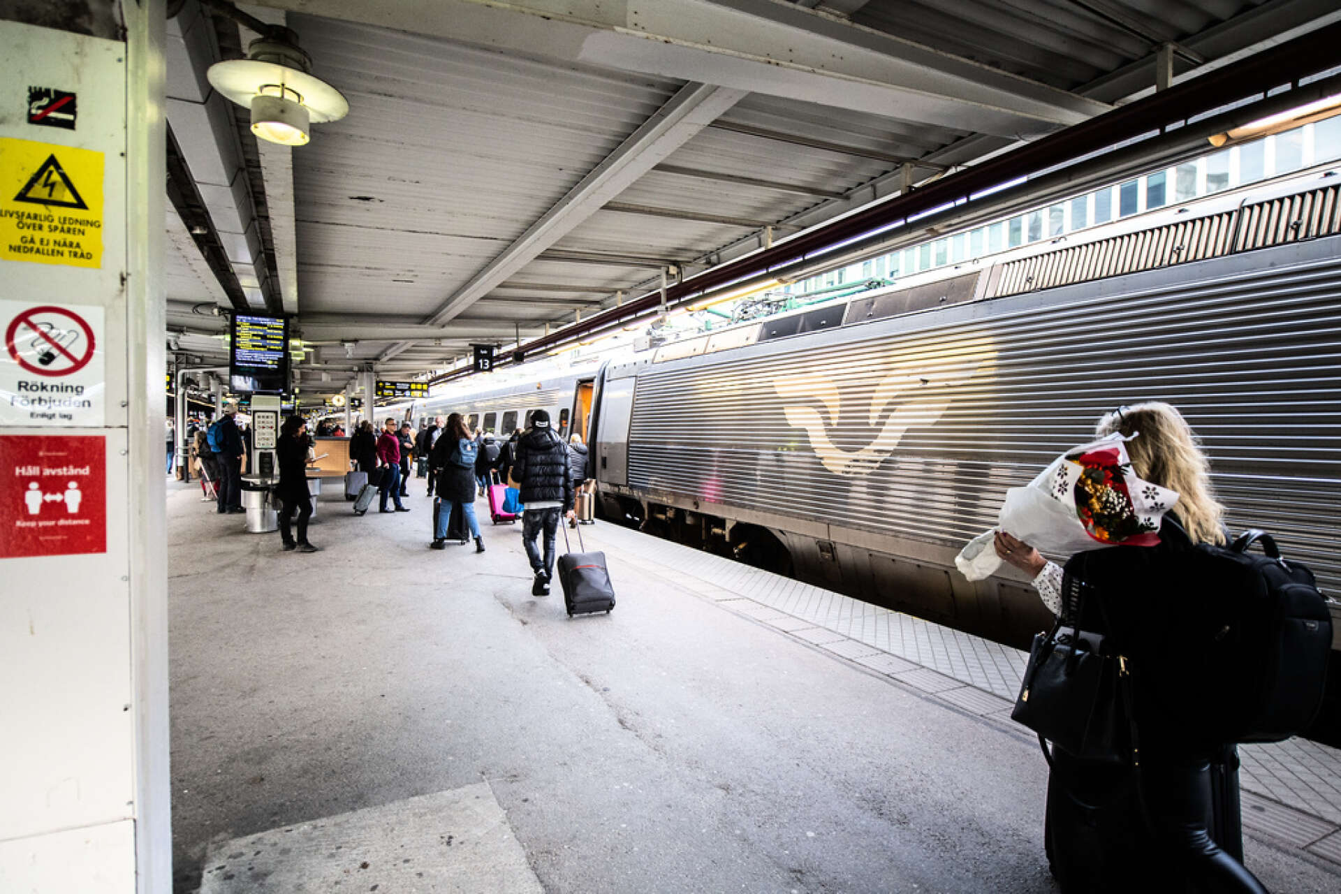 Betydligt färre svenskar har bokat tågbiljetter över jul jämfört med i fjol. Arkivbild