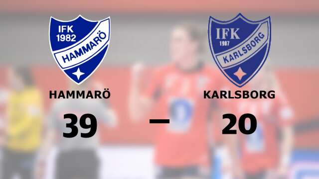 IFK Hammarö vann mot IFK Karlsborg