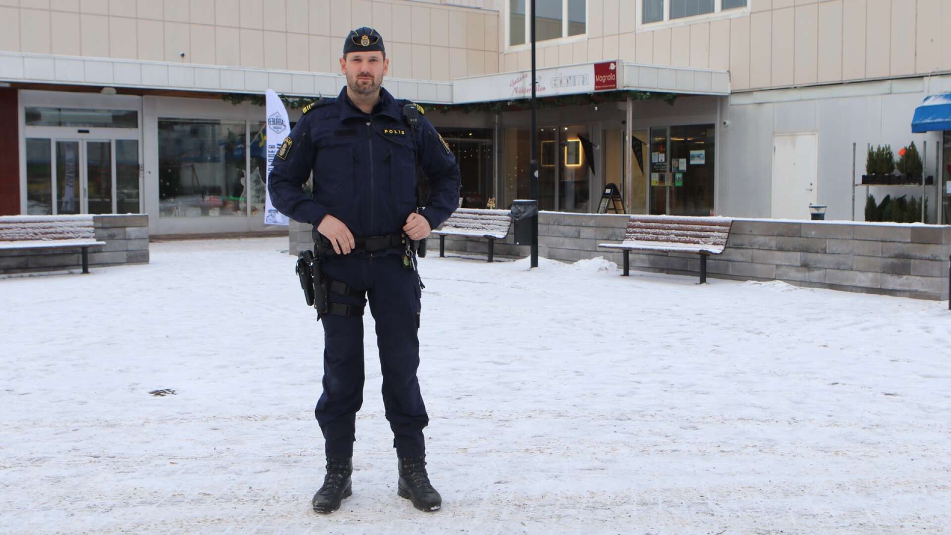 Gustav Persson är gruppchef för polisen i Filipstad. Under det gångna året har han kunnat se hur brottsligheten i stort har minskat i kommunen.