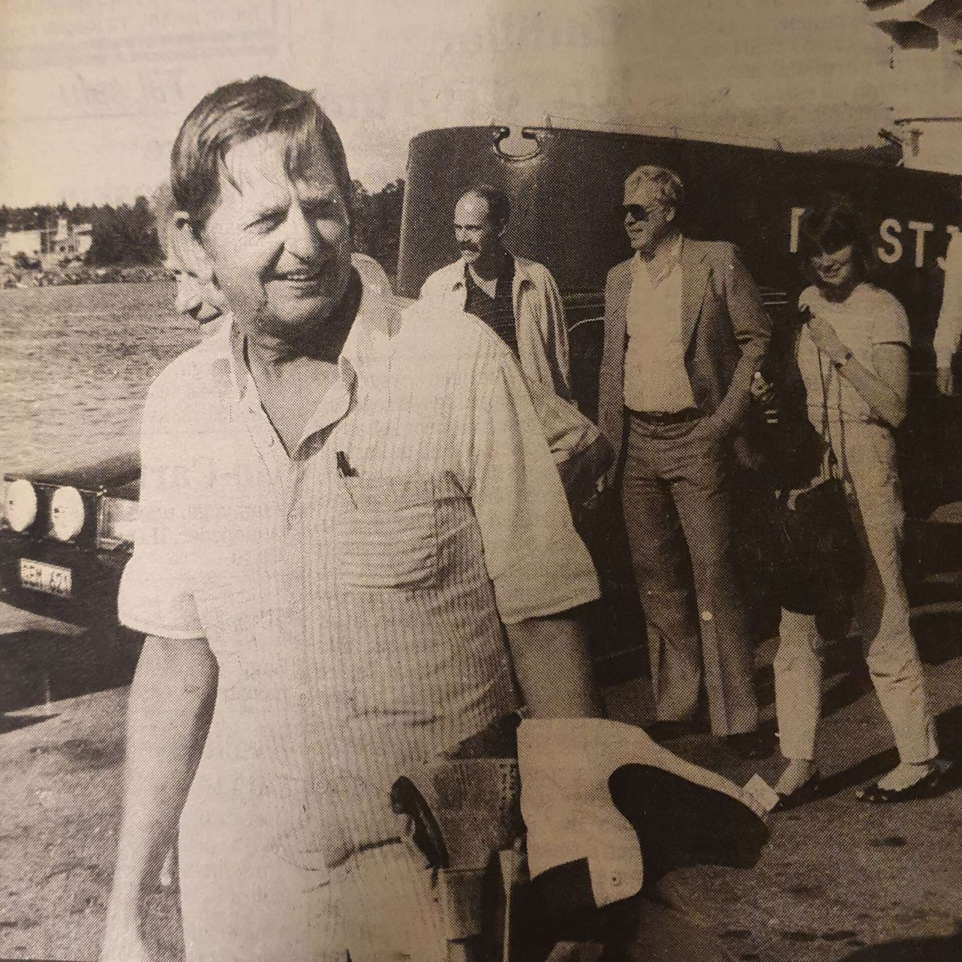 Olof Palme på besök i Säffle 1982.
