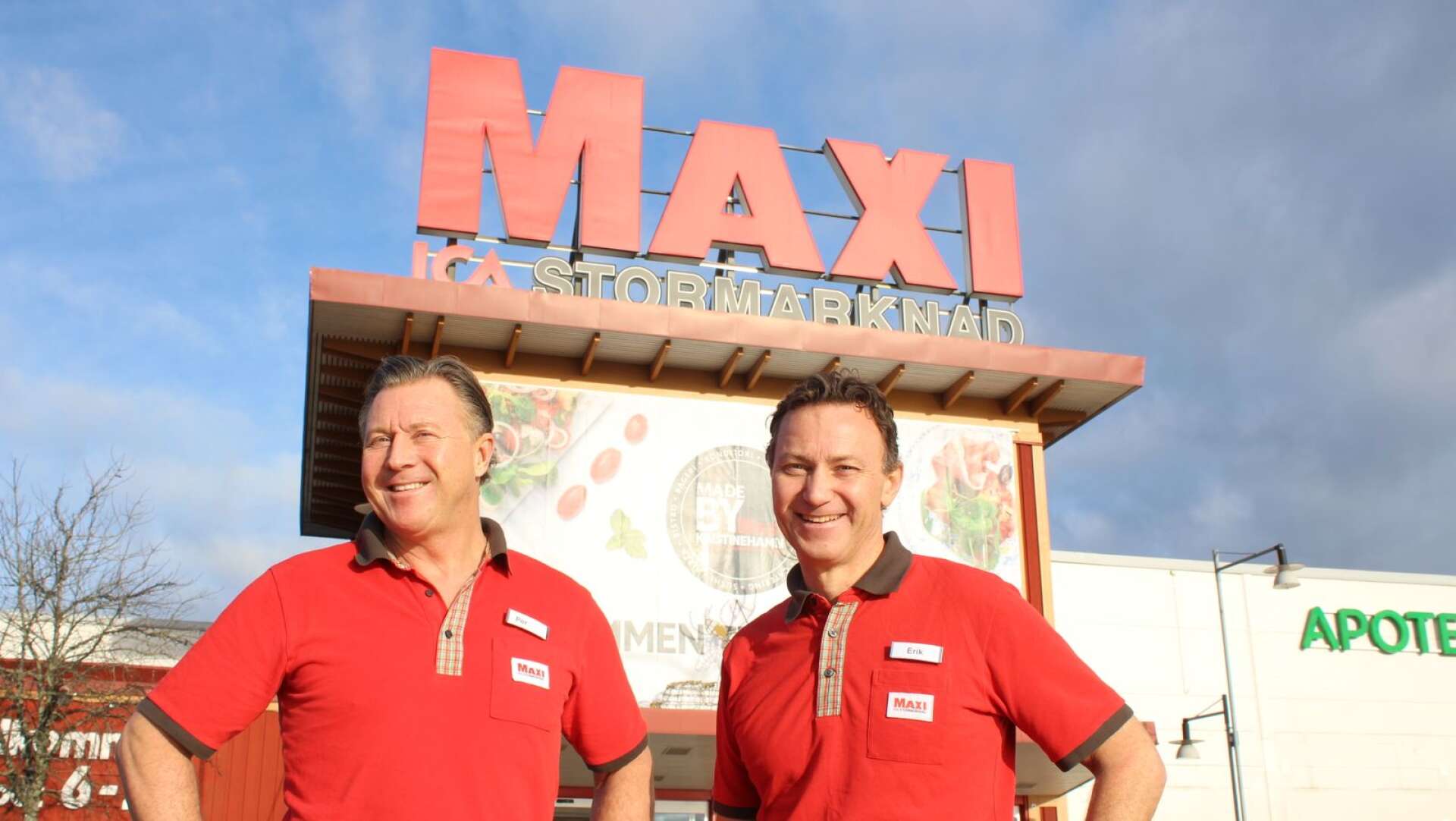 Bröderna Ringvall på Ica Maxi presenterar en satsning där personer över 70 och andra riskgrupper får förtur vid e-handel.