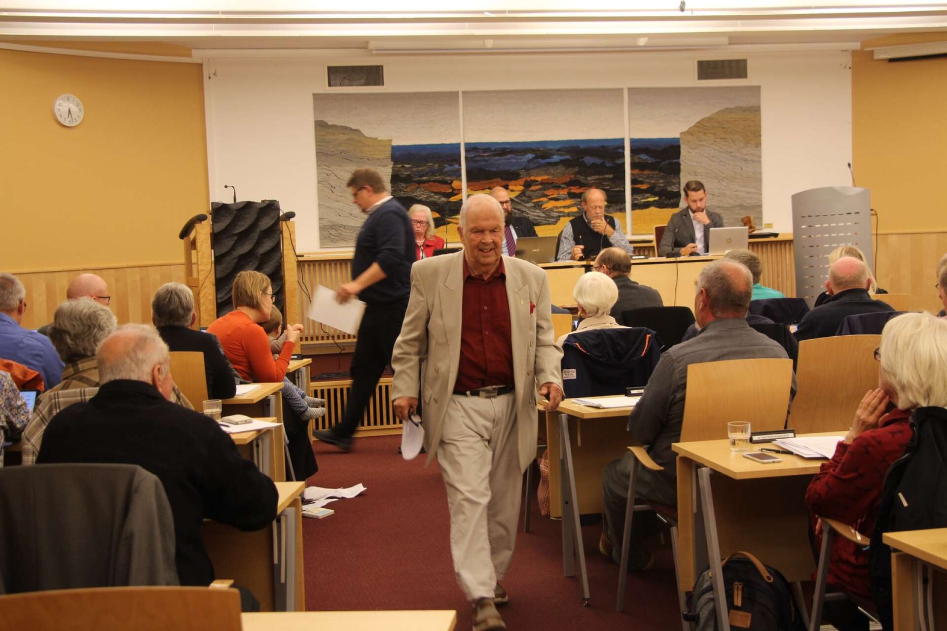 Björn Berggren sade inför måndagens kommunfullmäktige att detta var hans sista framträdande inom Mariestads politik.