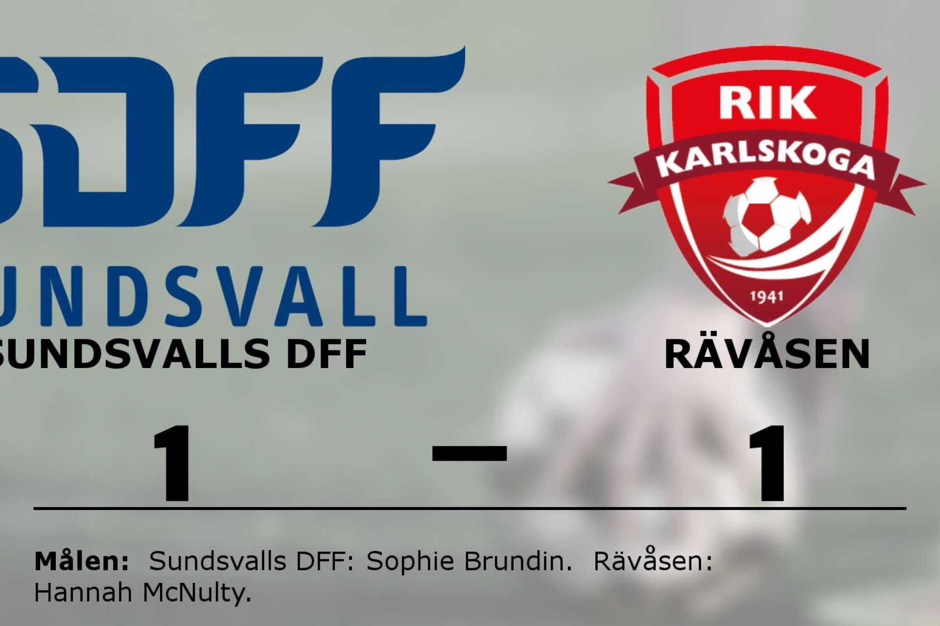 Sundsvalls DFF spelade lika mot Rävåsen
